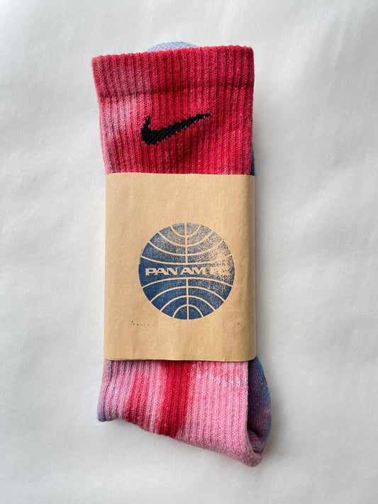 Hand Dyed NIKE DRI-FIT Socks (large)