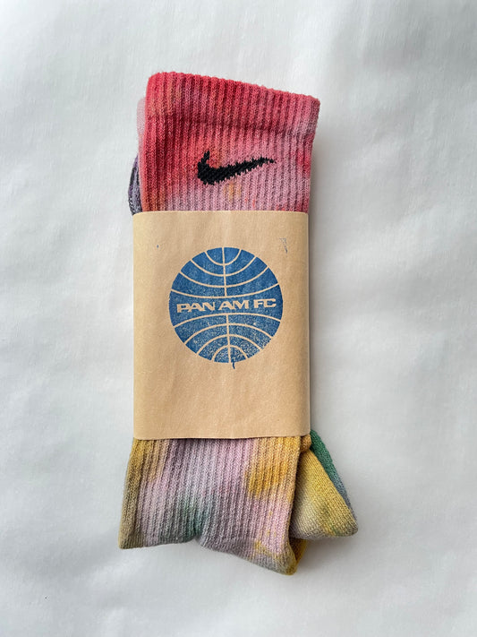 Hand Dyed NIKE DRI-FIT Socks (large)