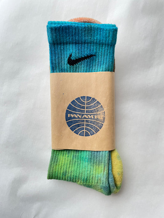 Hand Dyed NIKE DRI-FIT Socks (large)