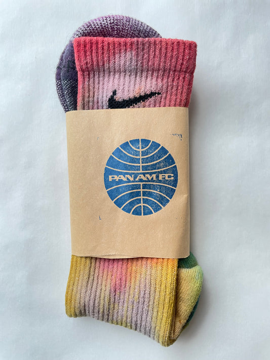 Hand Dyed NIKE DRI-FIT Socks (large)